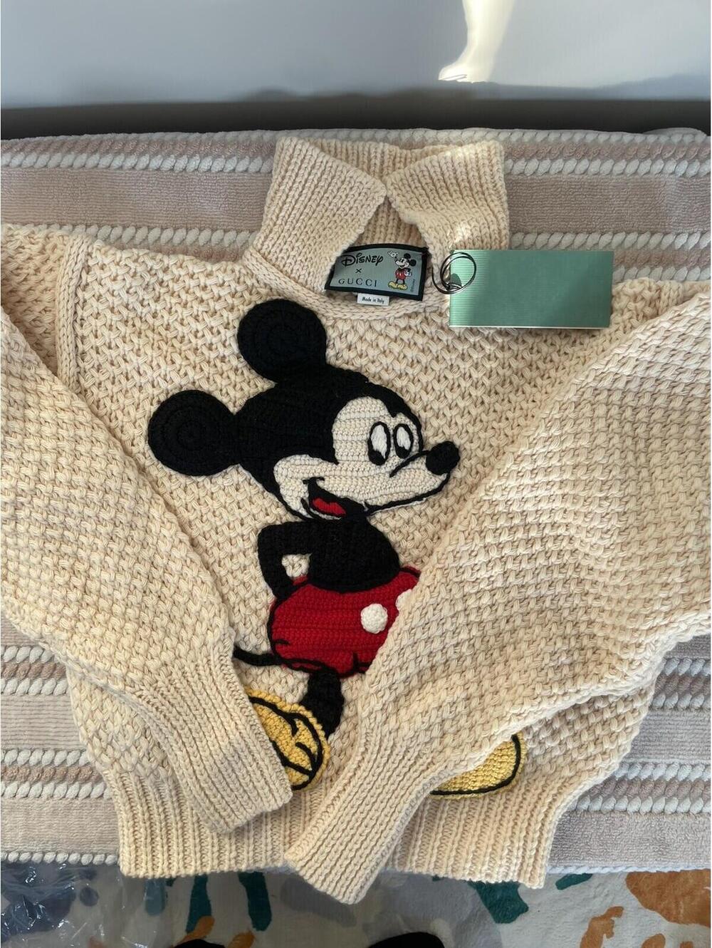 Gucci Mickey Mouse Disney Embroidered Sweater Sz XXS NEW!!! RARE!!! - Picture 4 of 10